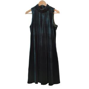 Tommy Hilfiger Sleeveless Black Velvet Mini Dress